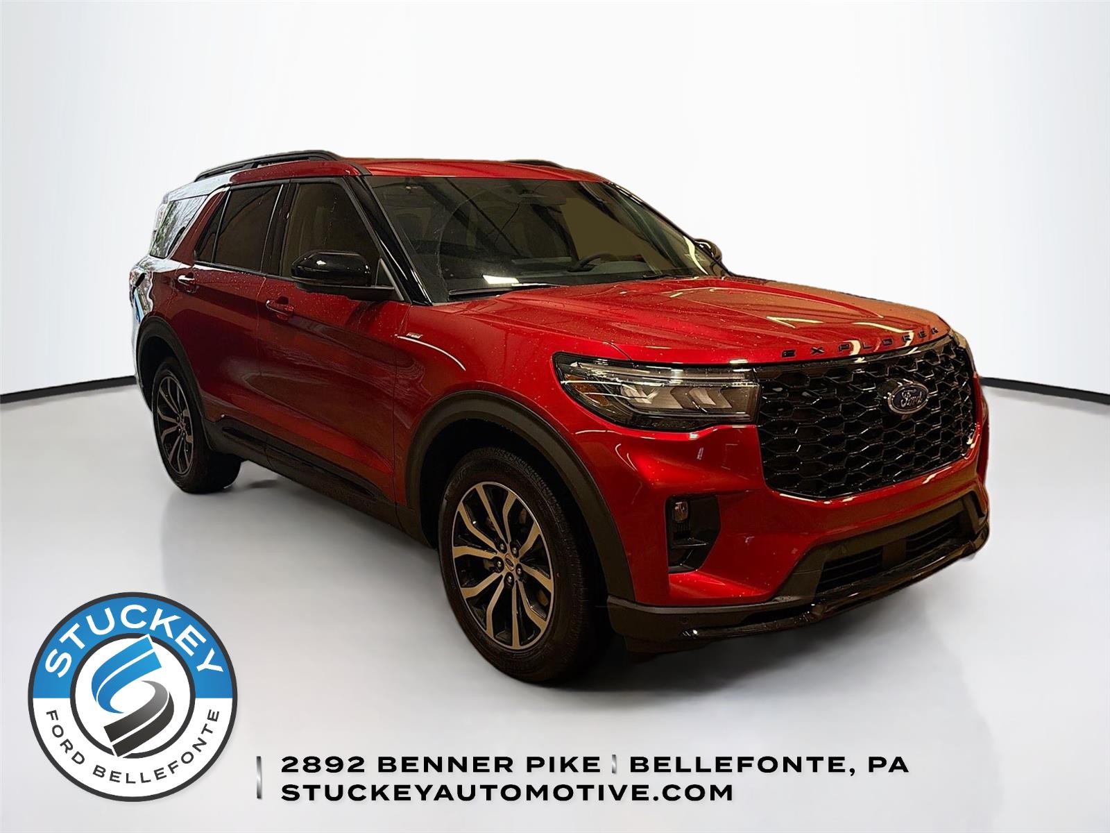 Rapid Red Metallic Tinted Clearcoat 2026 Ford Explorer ST-Line AWD SUV / Crossover All-Wheel Drive Automatic