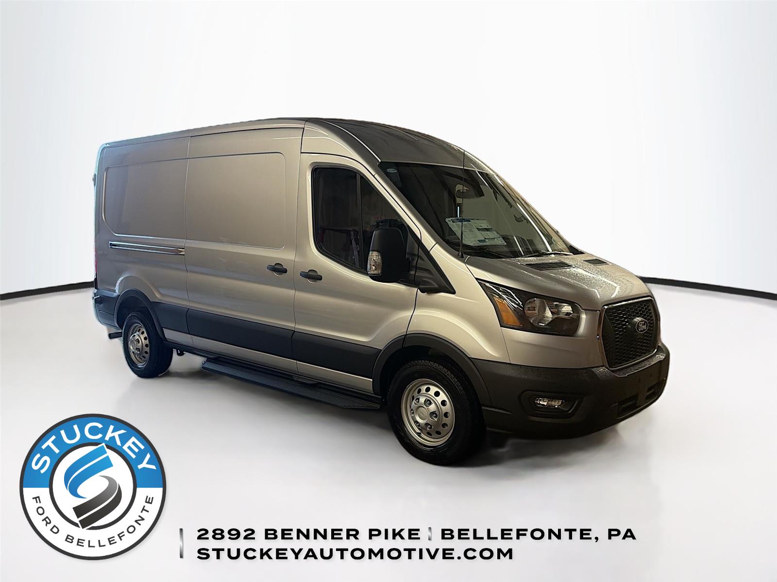 Ingot Silver 2026 Ford Transit Cargo 350 Medium LB Roof AWD Van All-Wheel Drive Automatic