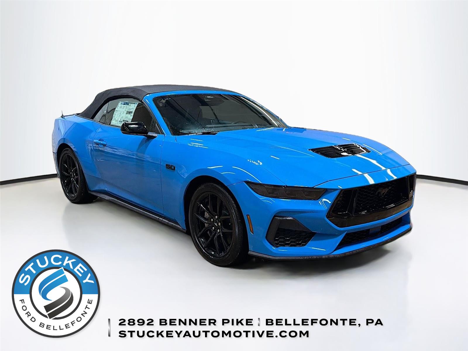 Grabber Blue 2025 Ford Mustang Convertible Rear-Wheel Drive Automatic