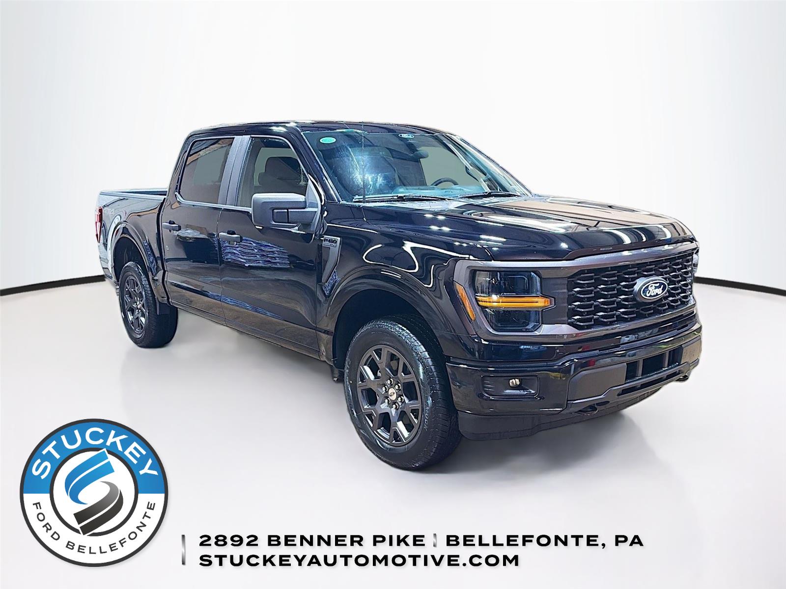 Agate Black Metallic 2026 Ford F-150 STX SuperCrew 4WD Pickup Truck Four-Wheel Drive Automatic
