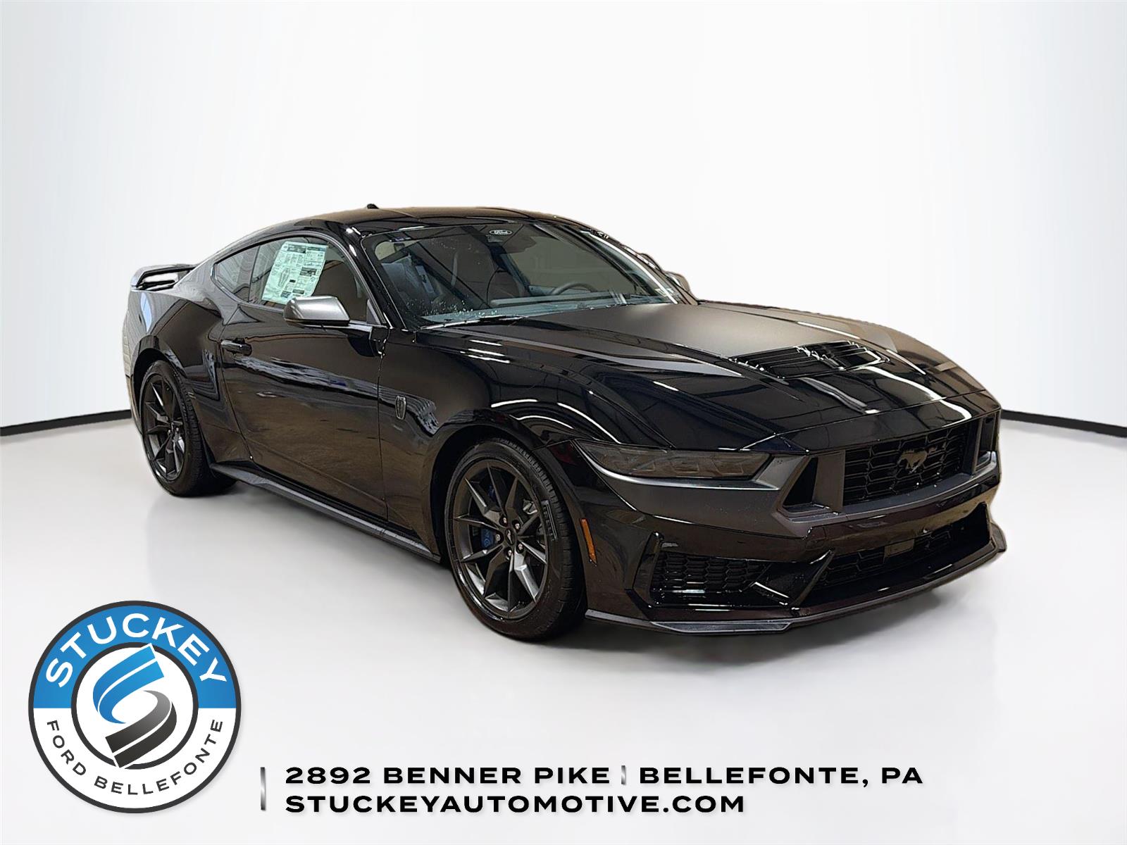 Shadow Black 2025 Ford Mustang Dark Horse Fastback RWD Coupe Rear-Wheel Drive Automatic