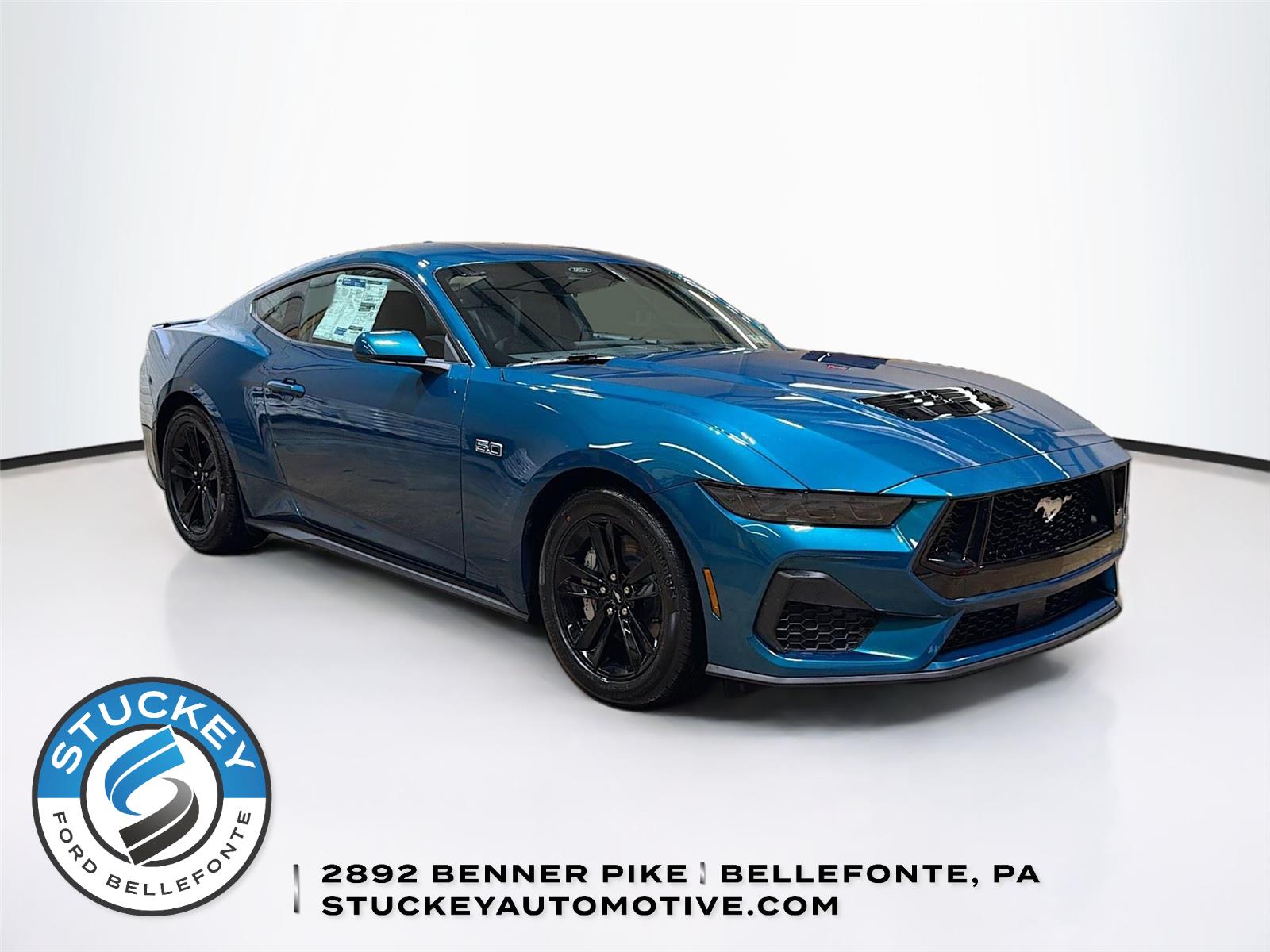 Adriatic Blue 2026 Ford Mustang GT Fastback RWD Coupe Rear-Wheel Drive Automatic