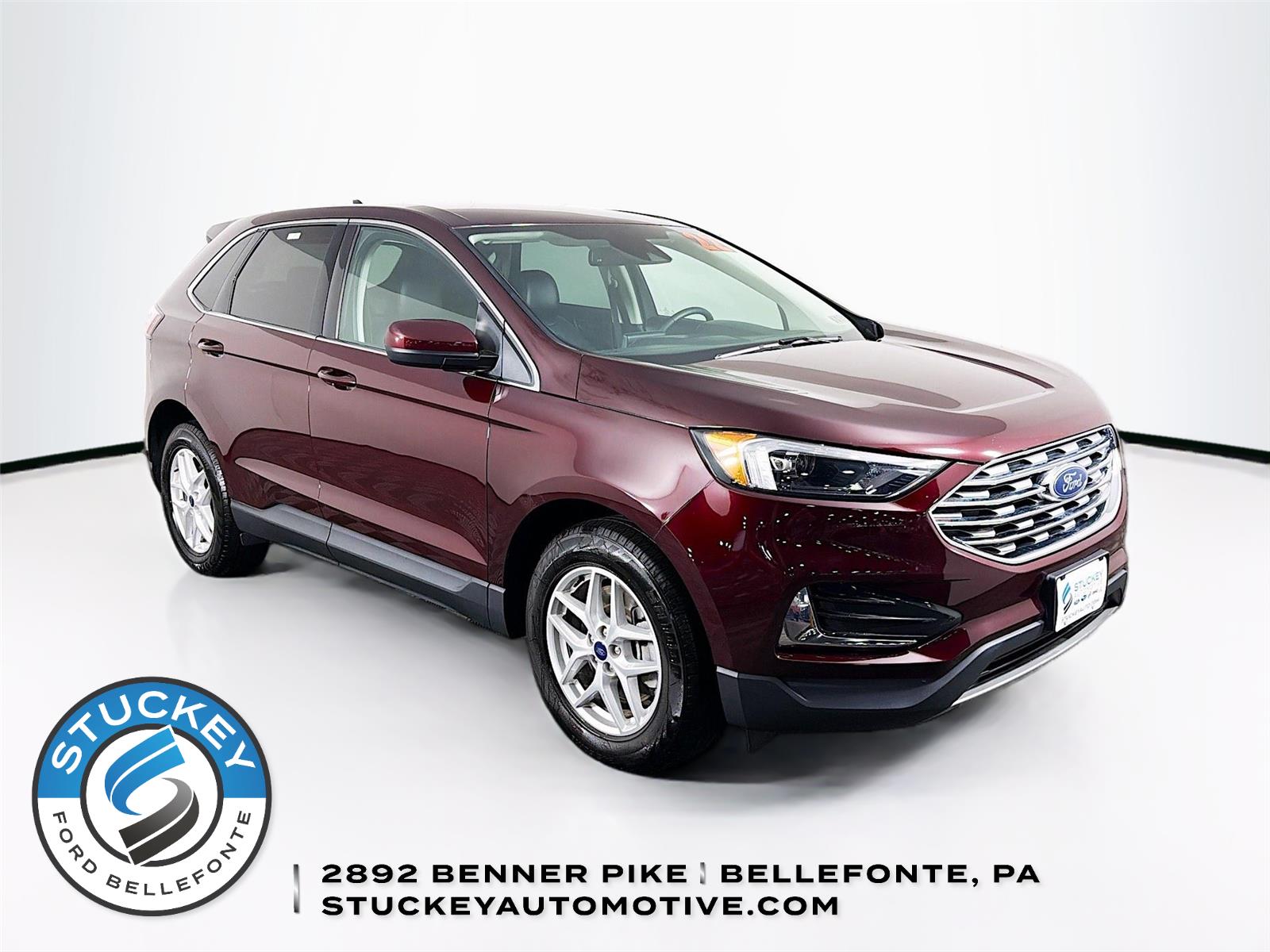 Red (Burgundy Velvet Metallic Tinted Clearcoat) 2022 Ford Edge SEL AWD SUV / Crossover All-Wheel Drive 8-Speed Automatic