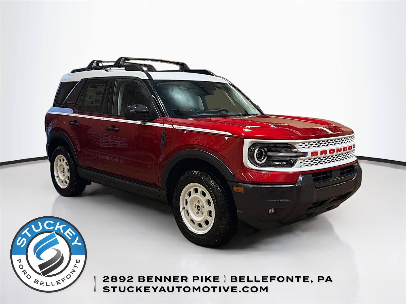 Ruby Red Metallic Tinted Clearcoat 2025 Ford Bronco Sport Heritage AWD SUV / Crossover All-Wheel Drive 8-Speed Automatic