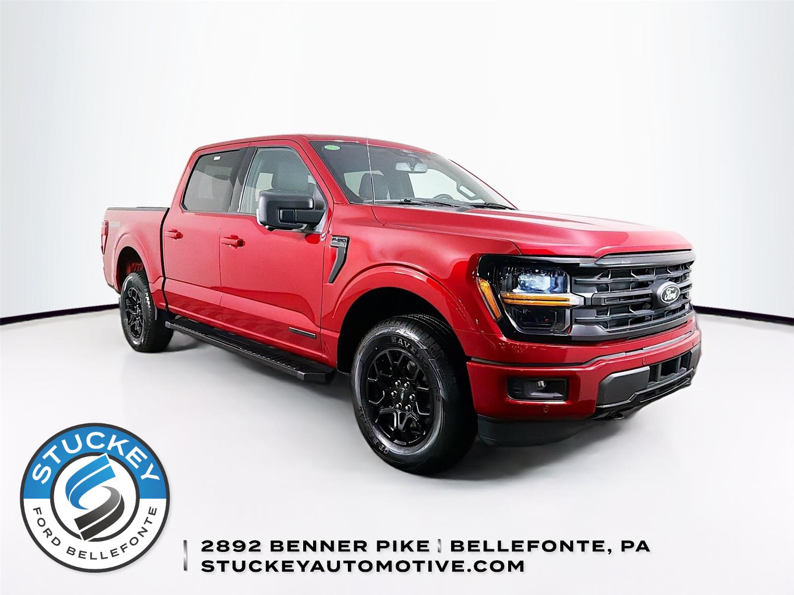 Rapid Red Metallic Tinted Clearcoat 2024 Ford F-150 XLT SuperCrew 4WD Pickup Truck Four-Wheel Drive Automatic