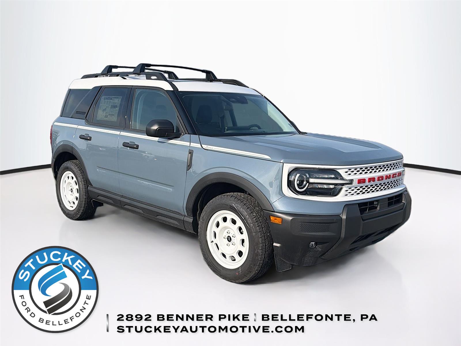 Blue (Azure Gray Metallic Tri-Coat) 2025 Ford Bronco Sport SUV / Crossover All-Wheel Drive 8-Speed Automatic