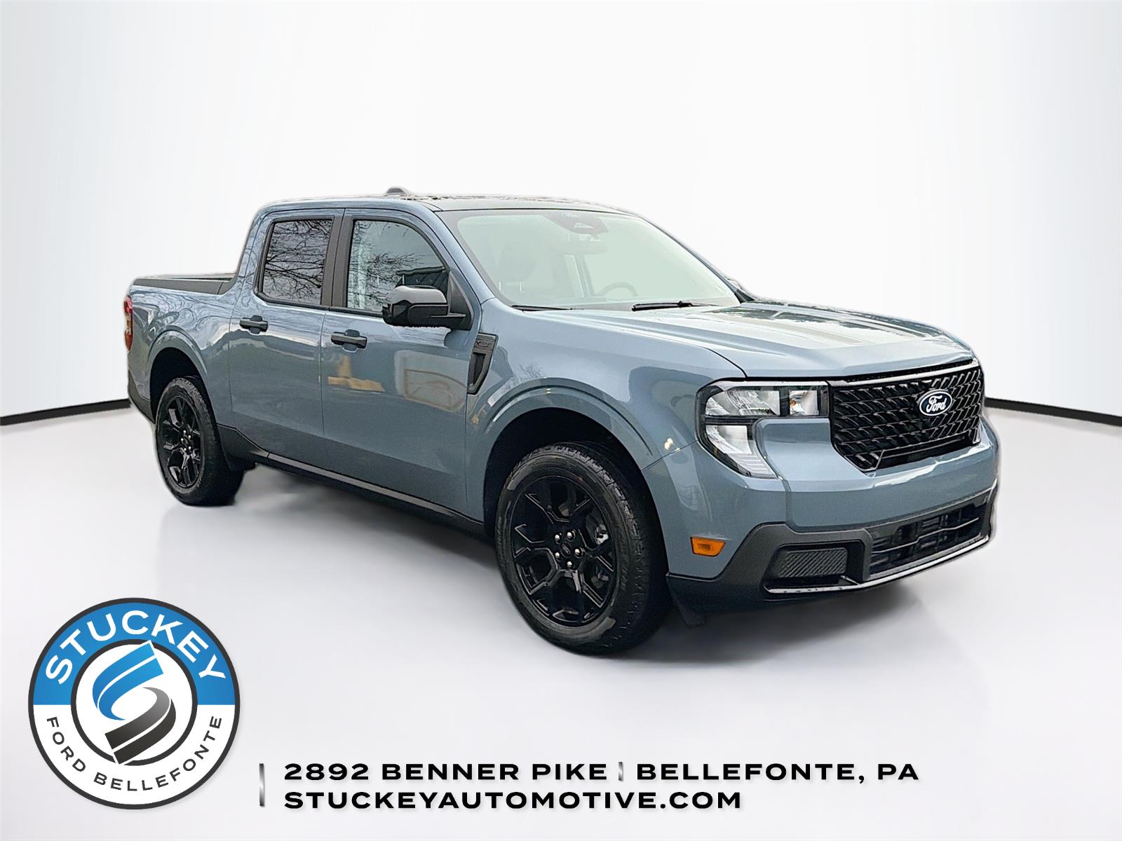 Blue (Azure Gray Metallic Tri-Coat) 2026 Ford Maverick XLT SuperCrew AWD Pickup Truck All-Wheel Drive Continuously Variable Transmission