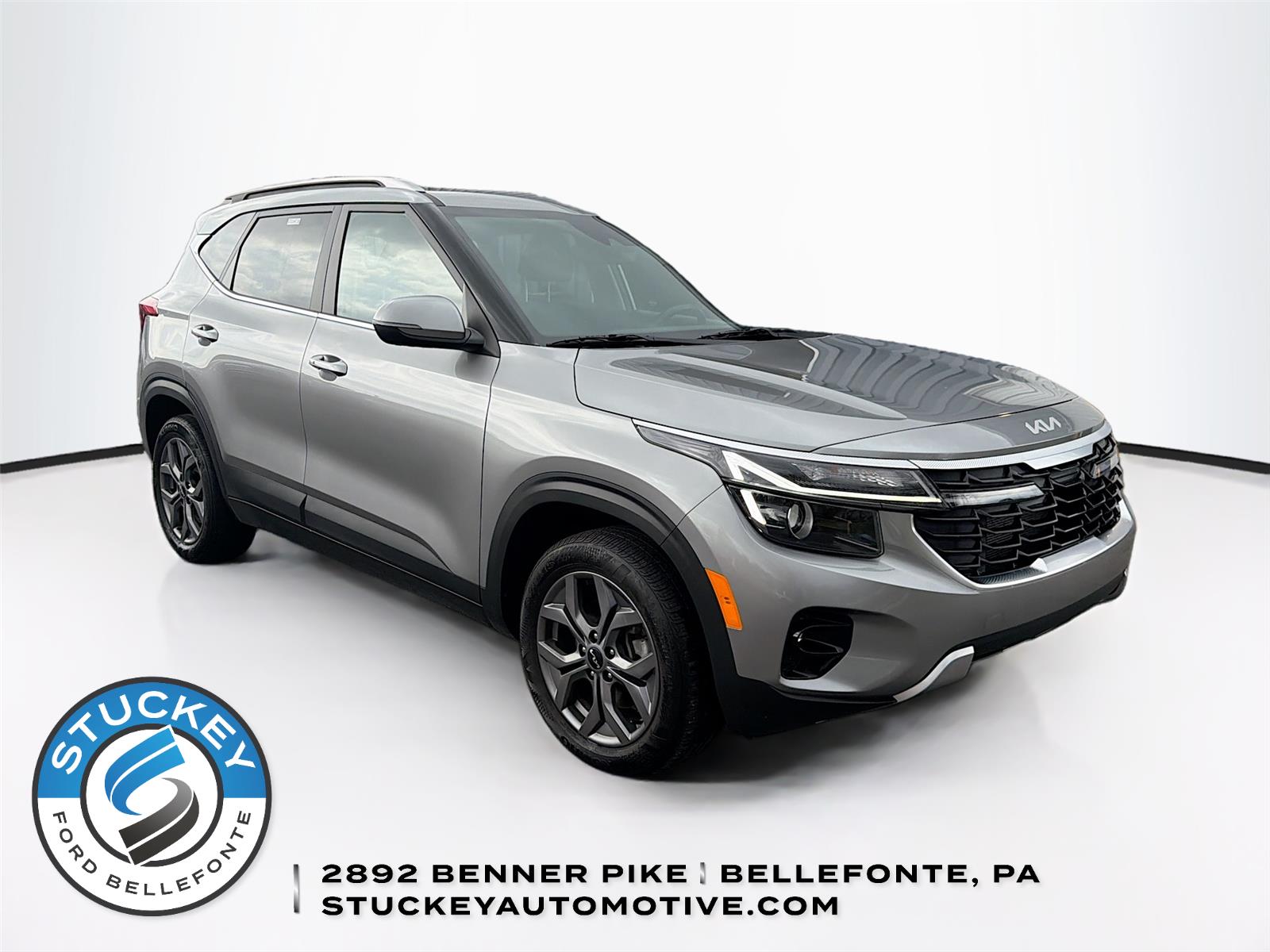 Steel Gray 2024 Kia Seltos S AWD SUV / Crossover All-Wheel Drive Continuously Variable Transmission