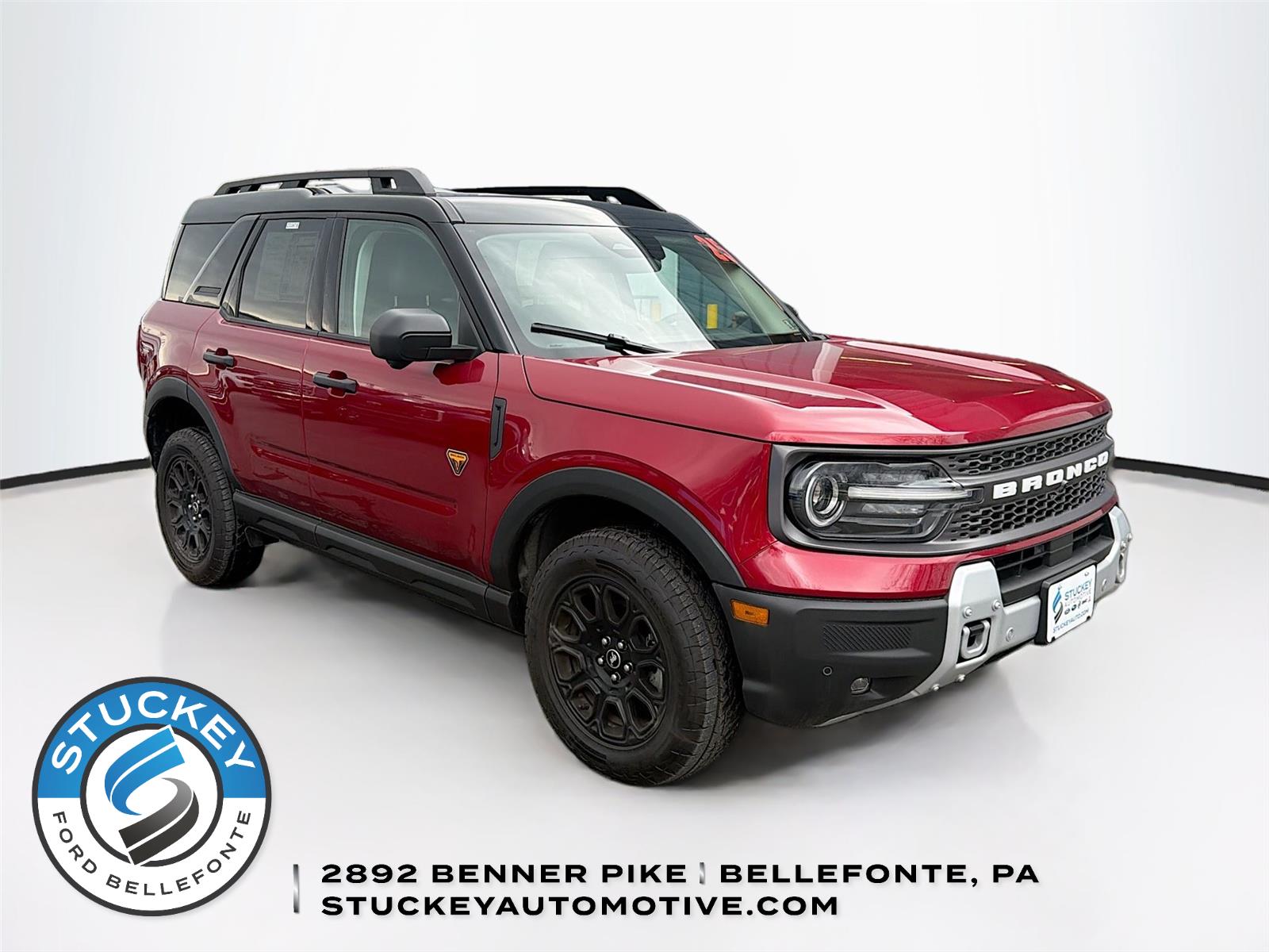 Ruby Red Metallic Tinted Clearcoat 2025 Ford Bronco Sport Badlands AWD SUV / Crossover All-Wheel Drive 8-Speed Automatic