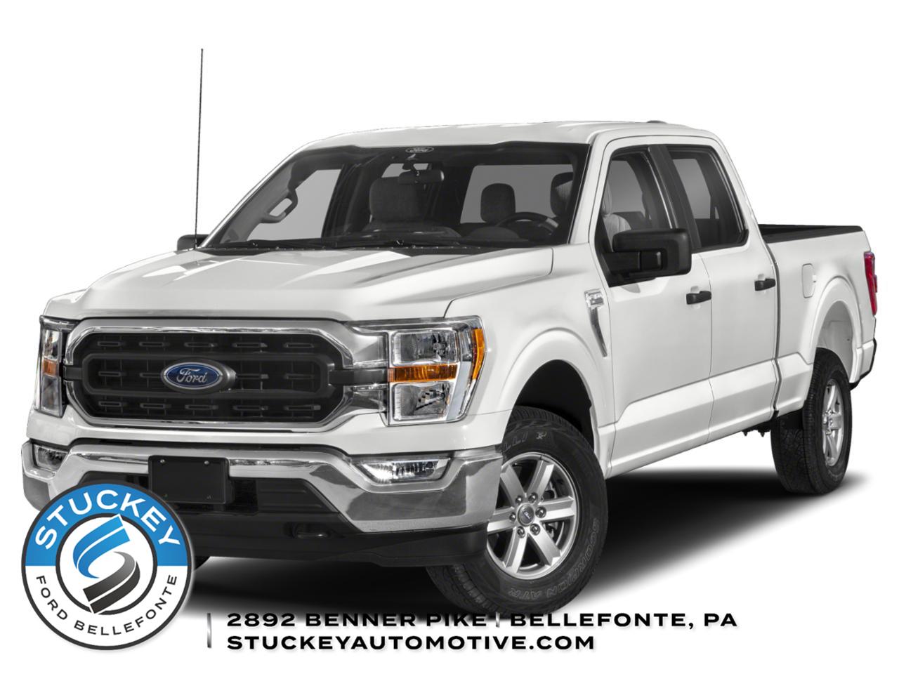 Space White 2022 Ford F-150 XLT SuperCrew 4WD Pickup Truck Four-Wheel Drive Automatic