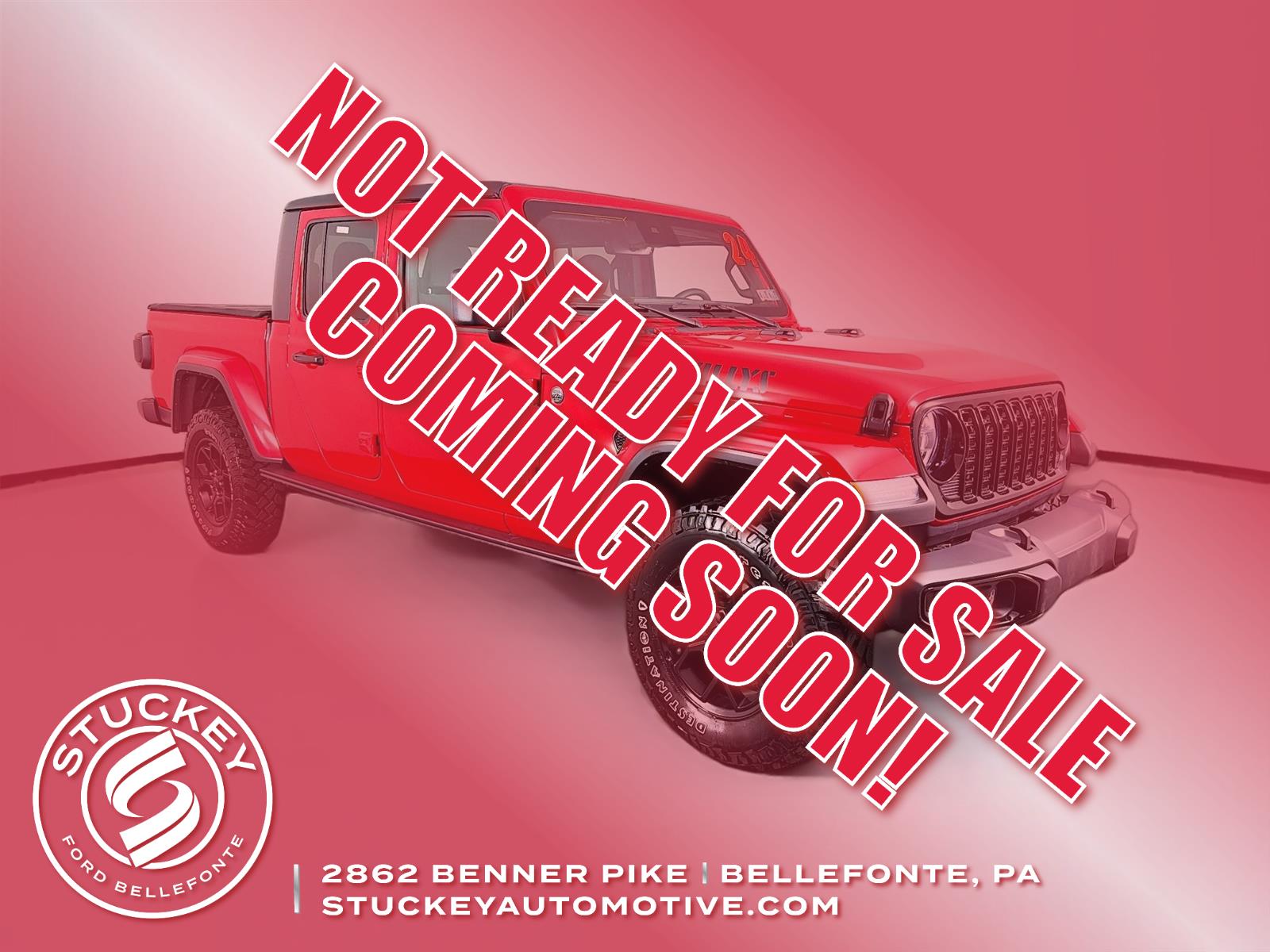 Firecracker Red Clearcoat 2024 Jeep Gladiator Willys Crew Cab 4WD Pickup Truck Four-Wheel Drive 8-Speed Automatic