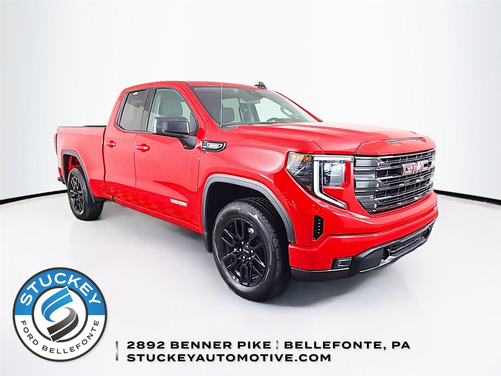 Cardinal Red 2024 GMC Sierra 1500 Elevation Double Cab 4WD Pickup Truck Four-Wheel Drive 8-Speed Automatic