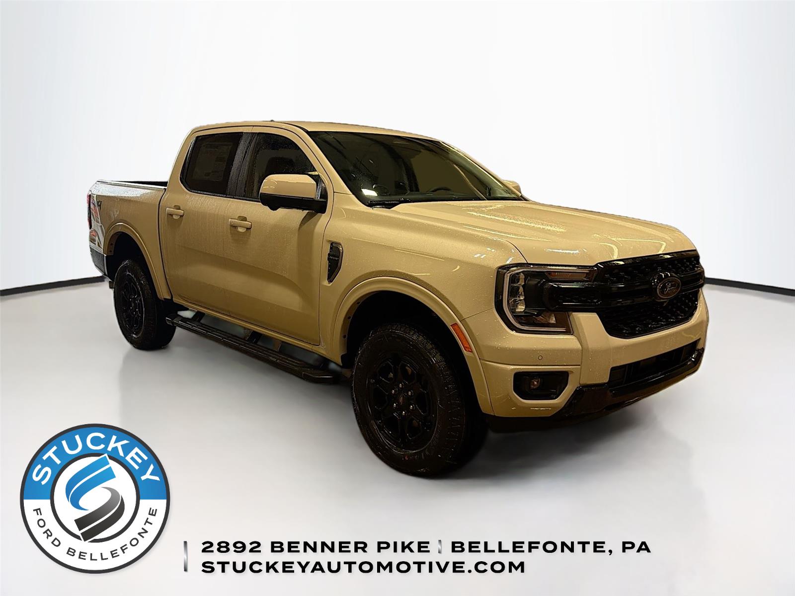 Desert Sand 2026 Ford Ranger Lariat SuperCrew 4WD Pickup Truck Four-Wheel Drive Automatic