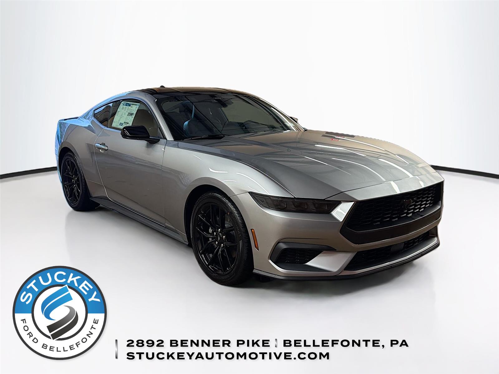 Iconic Silver 2026 Ford Mustang EcoBoost Fastback RWD Coupe Rear-Wheel Drive Automatic