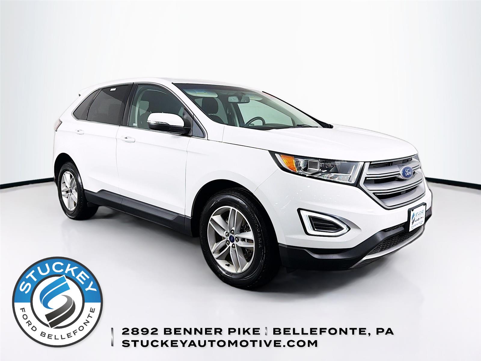Oxford White 2018 Ford Edge SEL AWD SUV / Crossover All-Wheel Drive 6-Speed Automatic