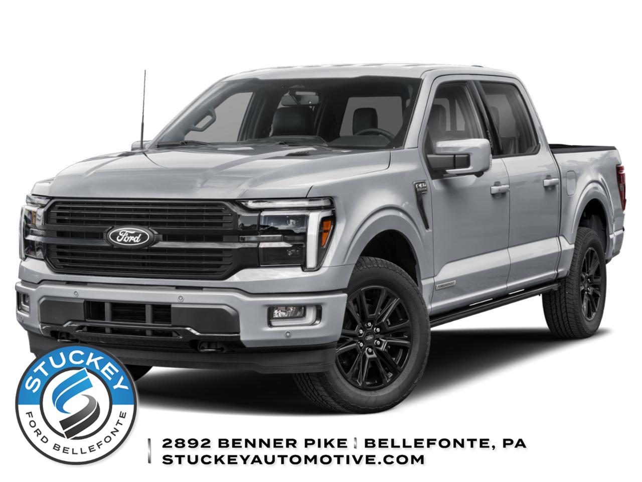 Agate Black 2024 Ford F-150 Platinum SuperCrew 4WD Pickup Truck Four-Wheel Drive Automatic