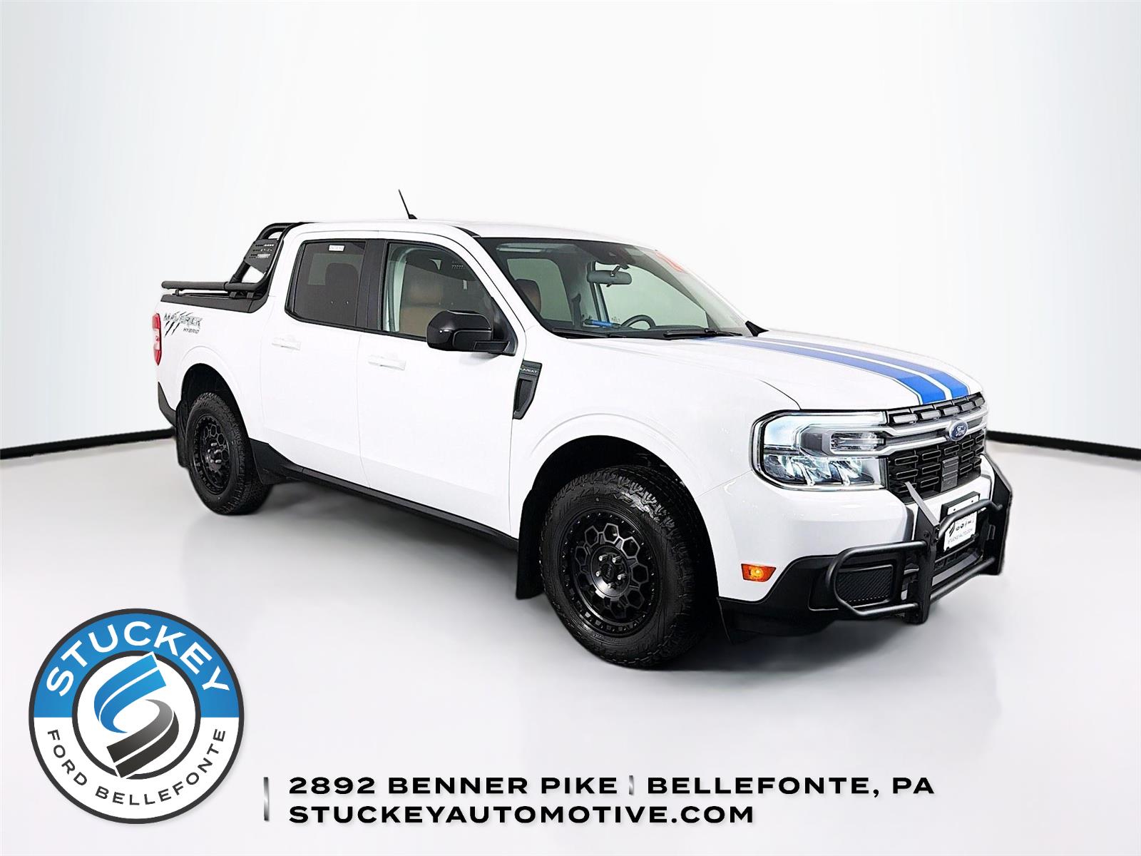 Oxford White 2024 Ford Maverick Lariat SuperCrew FWD Pickup Truck Front-Wheel Drive 1-Speed Dual Clutch