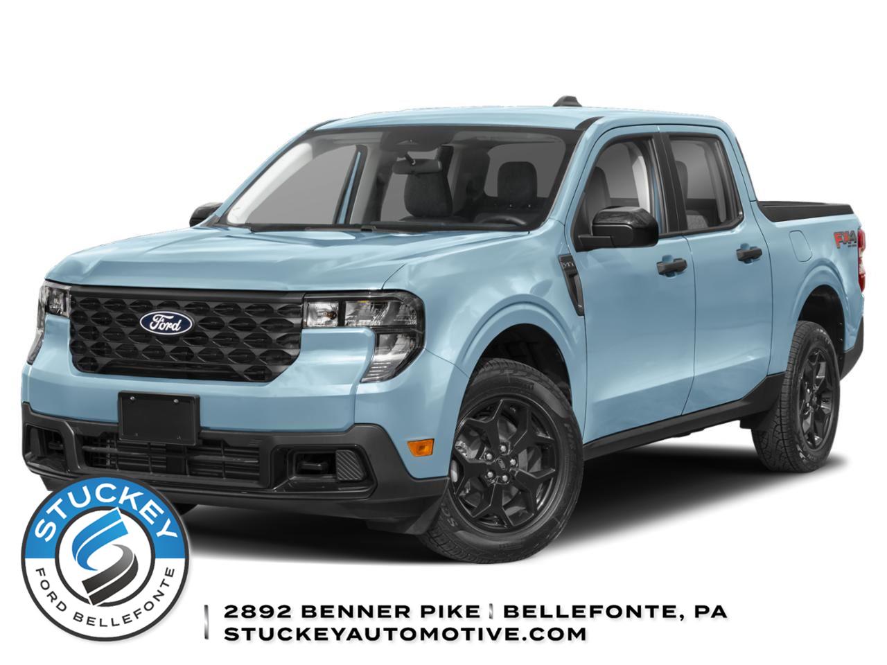 Light Blue 2026 Ford Maverick XLT SuperCrew AWD Pickup Truck All-Wheel Drive Continuously Variable Transmission