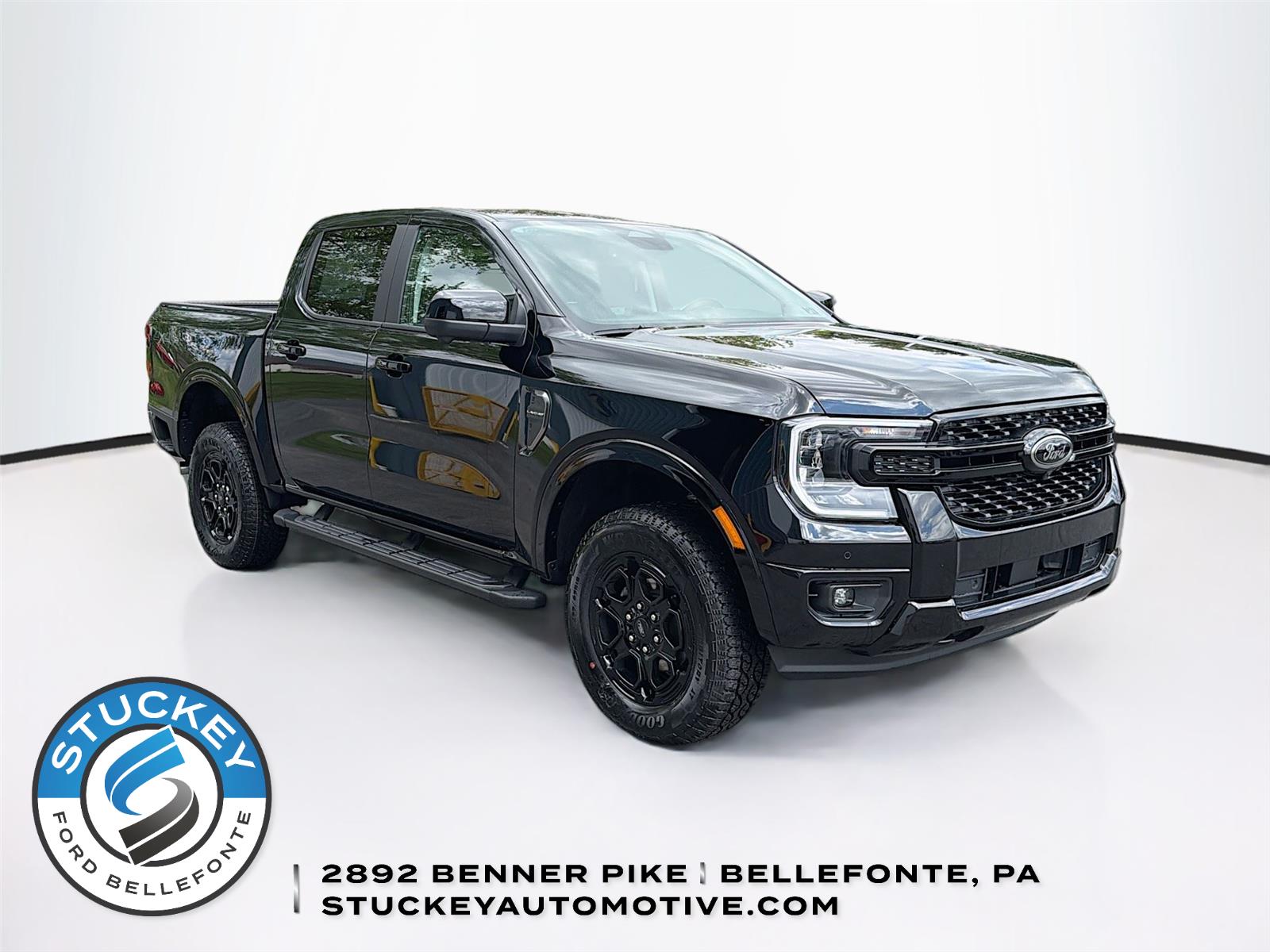 Shadow Black 2026 Ford Ranger Lariat SuperCrew 4WD Pickup Truck Four-Wheel Drive Automatic