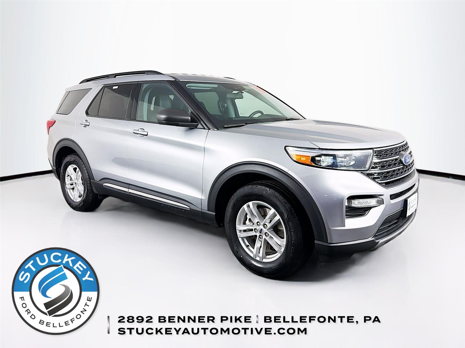 Iconic Silver 2023 Ford Explorer XLT AWD SUV / Crossover All-Wheel Drive Automatic