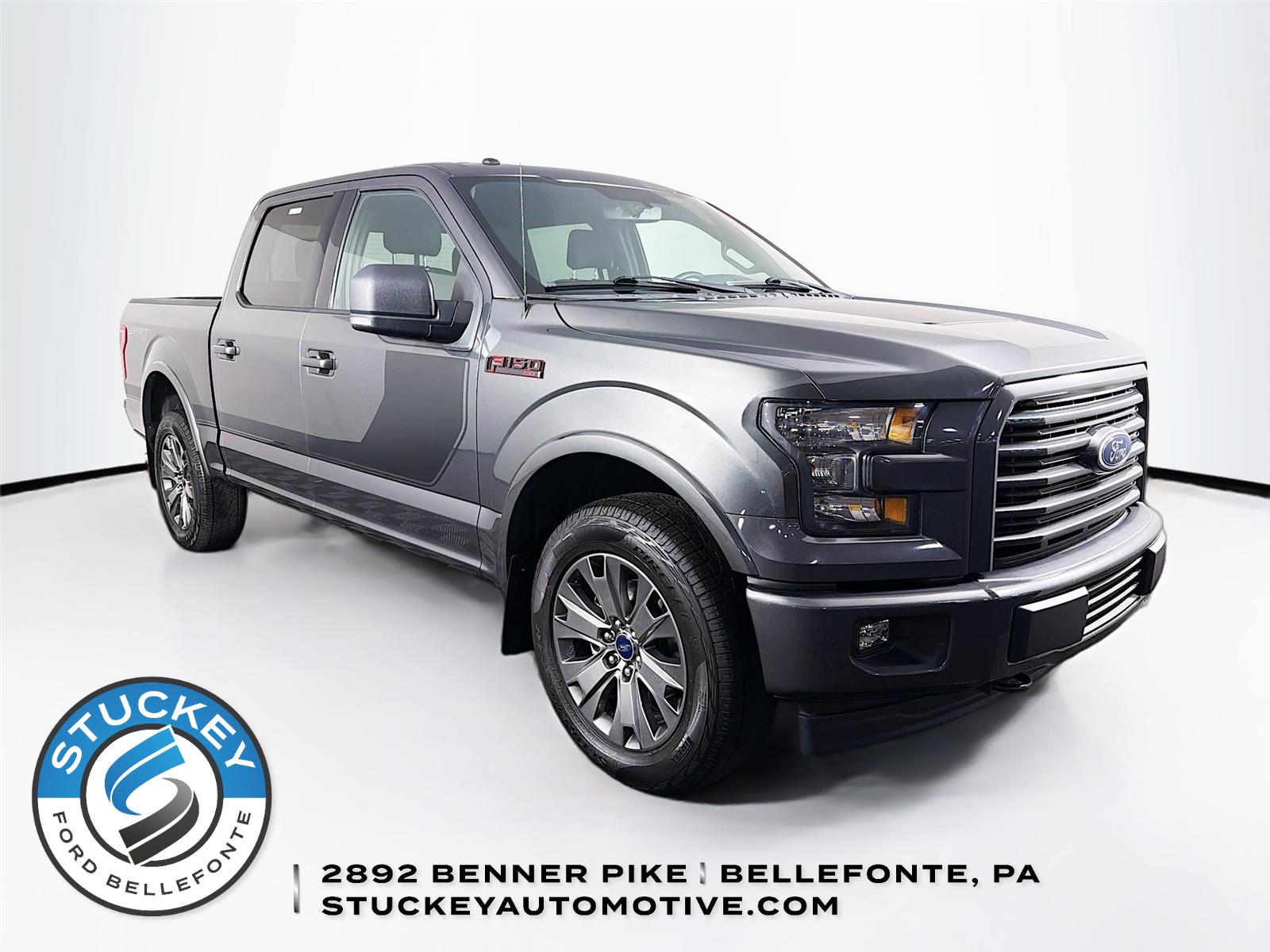 Gray (Magnetic) 2017 Ford F-150 XLT SuperCrew 4WD Pickup Truck Four-Wheel Drive 6-Speed Automatic