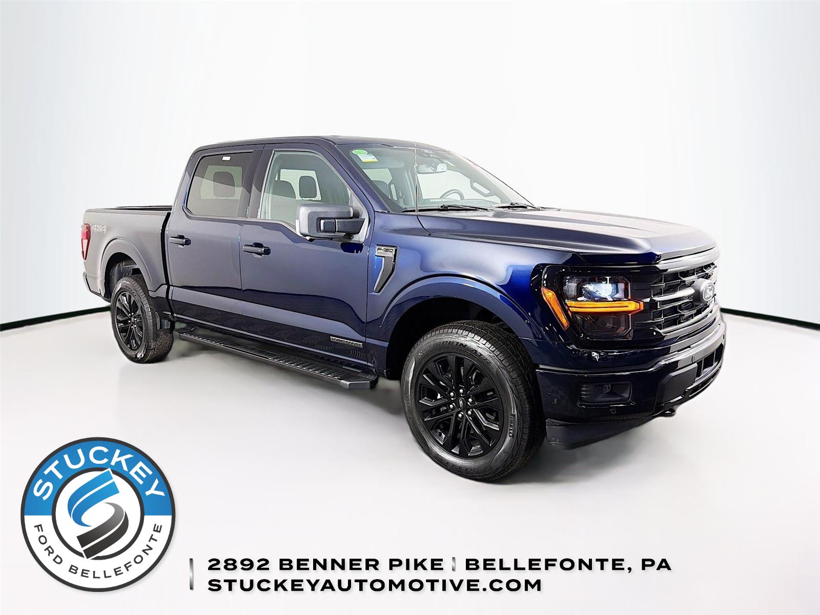 Antimatter Blue 2025 Ford F-150 XLT SuperCrew 4WD Pickup Truck Four-Wheel Drive Automatic