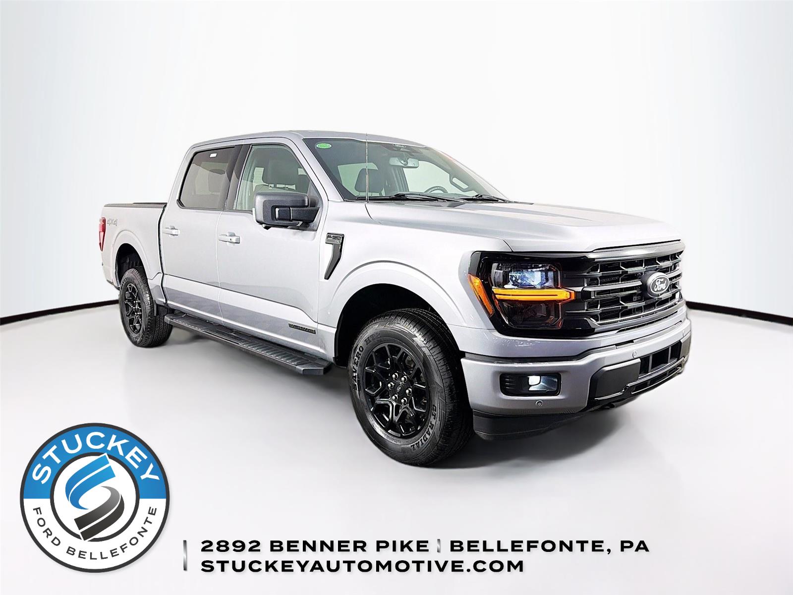 Iconic Silver 2024 Ford F-150 Pickup Truck Four-Wheel Drive Automatic