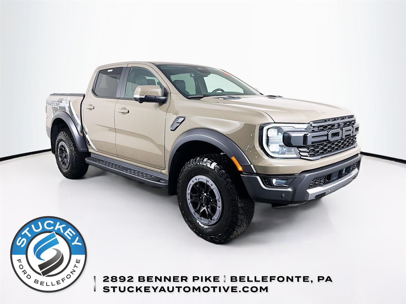 Marsh Gray 2025 Ford Ranger Raptor SuperCrew 4WD Pickup Truck Four-Wheel Drive Automatic