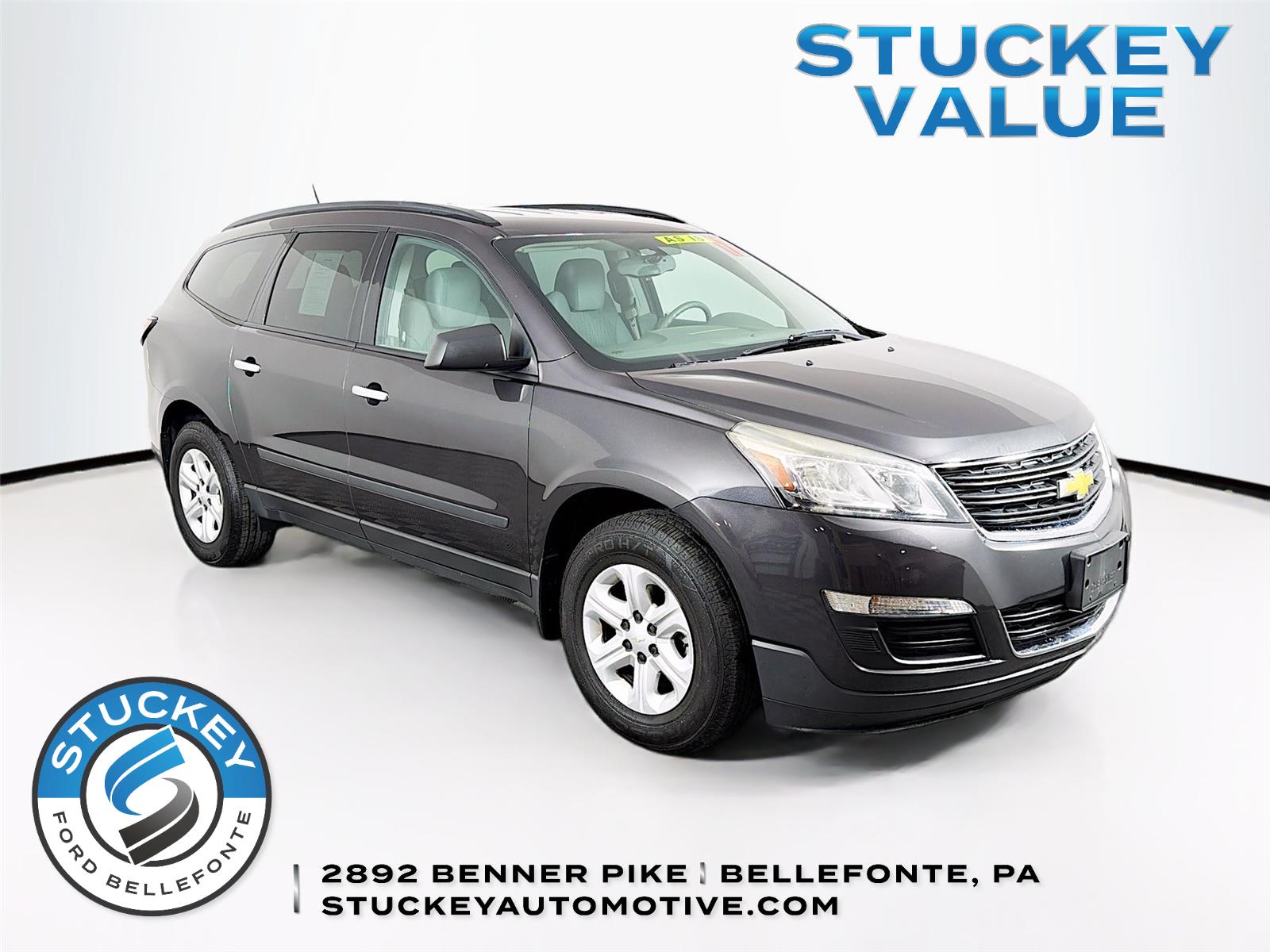 Gray (Tungsten Metallic) 2017 Chevrolet Traverse LS AWD SUV / Crossover All-Wheel Drive 6-Speed Automatic