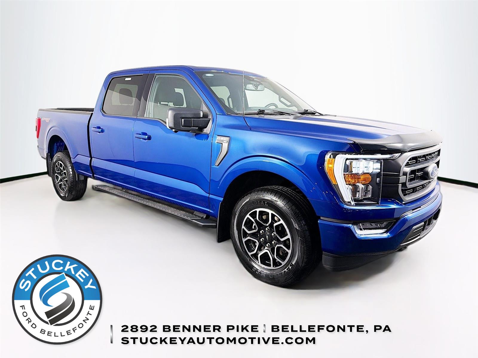Atlas Blue 2023 Ford F-150 Pickup Truck Four-Wheel Drive Automatic
