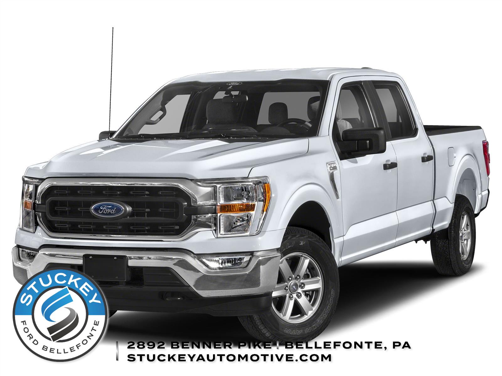 Space White 2022 Ford F-150 Pickup Truck Four-Wheel Drive Automatic