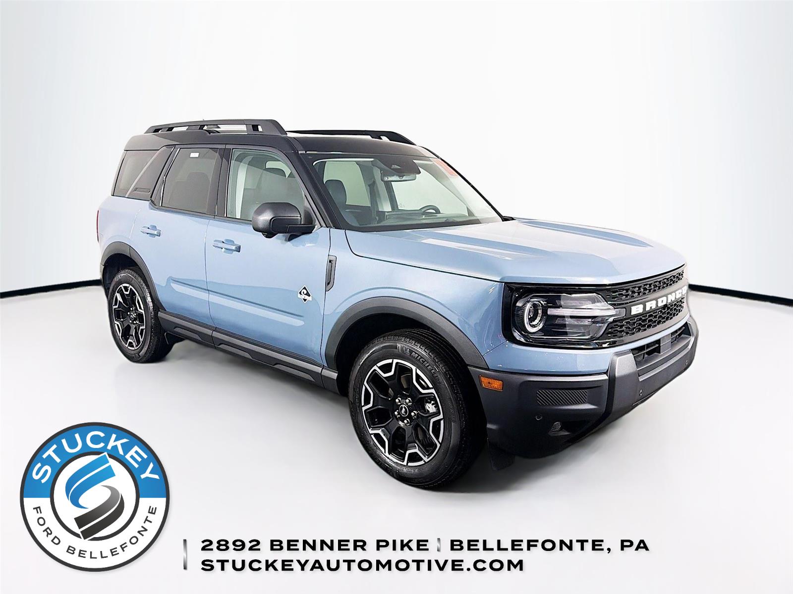 Blue (Azure Gray Metallic Tri-Coat) 2025 Ford Bronco Sport Outer Banks AWD SUV / Crossover All-Wheel Drive 8-Speed Automatic