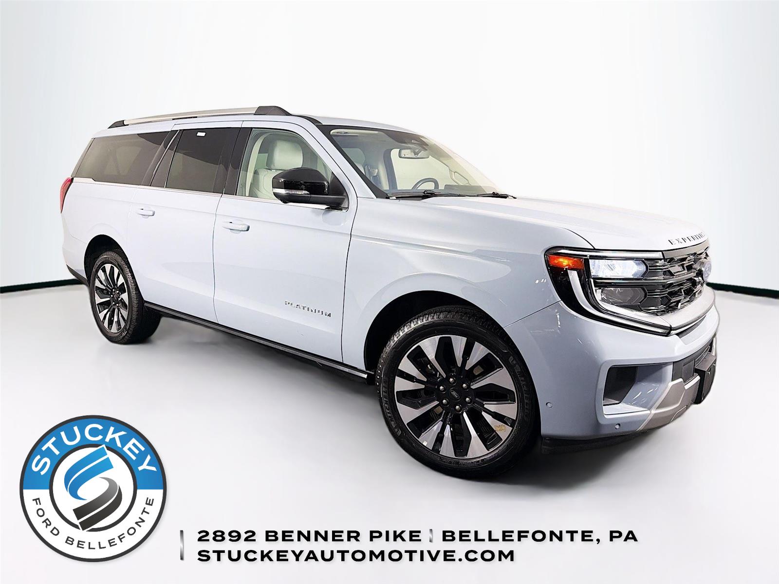 Glacier Gray Metallic Tri-Coat 2025 Ford Expedition MAX Platinum 4WD SUV / Crossover Four-Wheel Drive Automatic