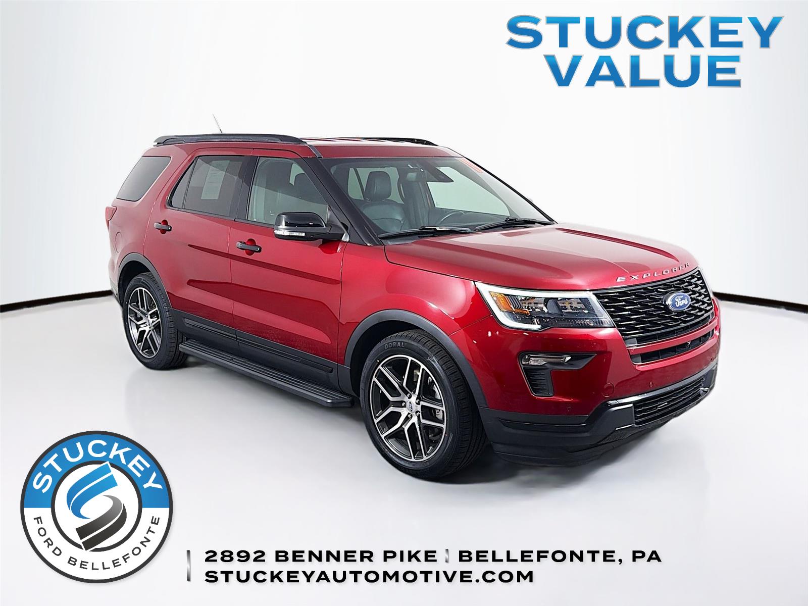Ruby Red Metallic Tinted Clearcoat 2019 Ford Explorer SUV / Crossover All-Wheel Drive 6-Speed Automatic