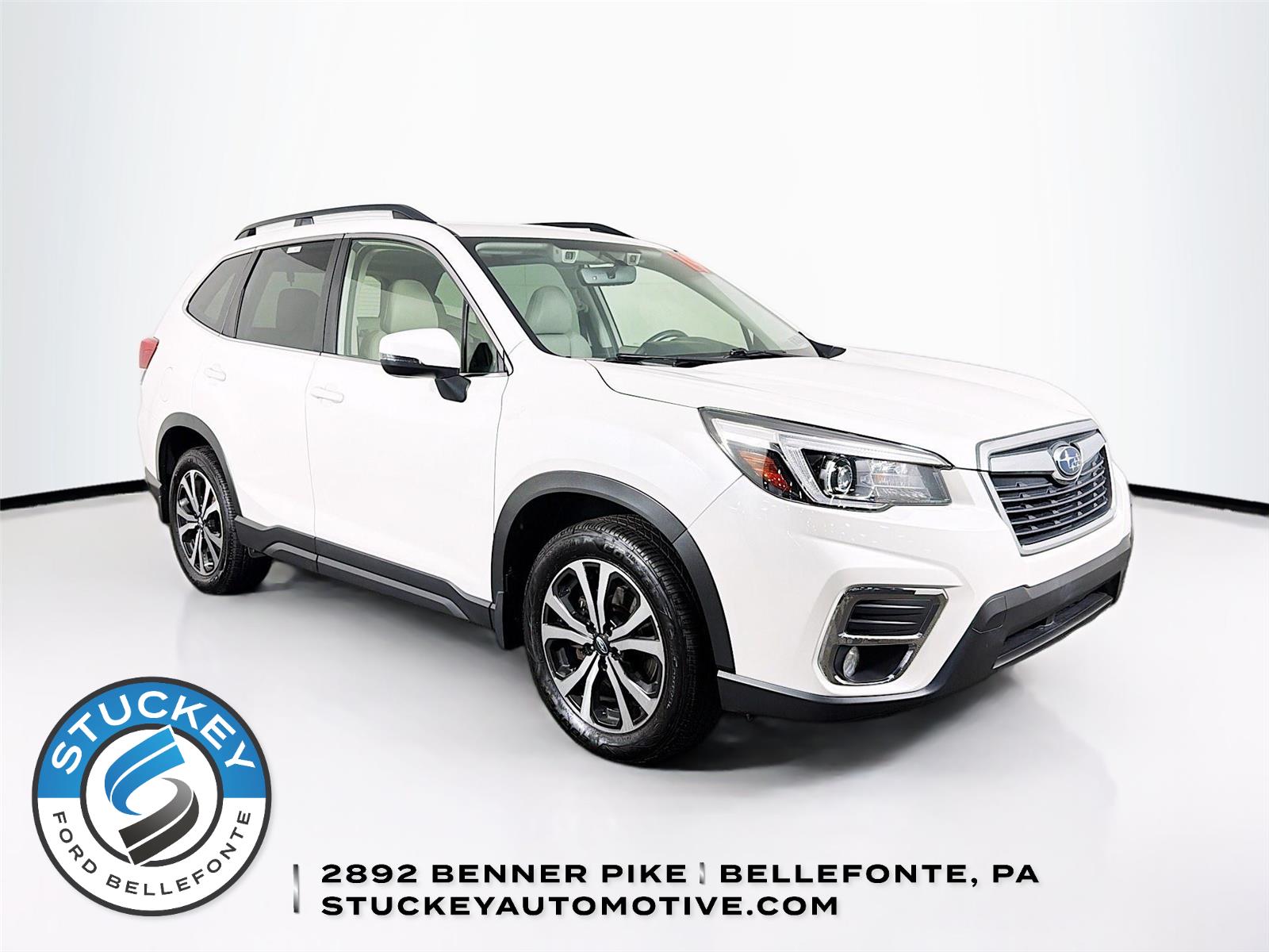 Crystal White Pearl 2019 Subaru Forester SUV / Crossover All-Wheel Drive Continuously Variable Transmission