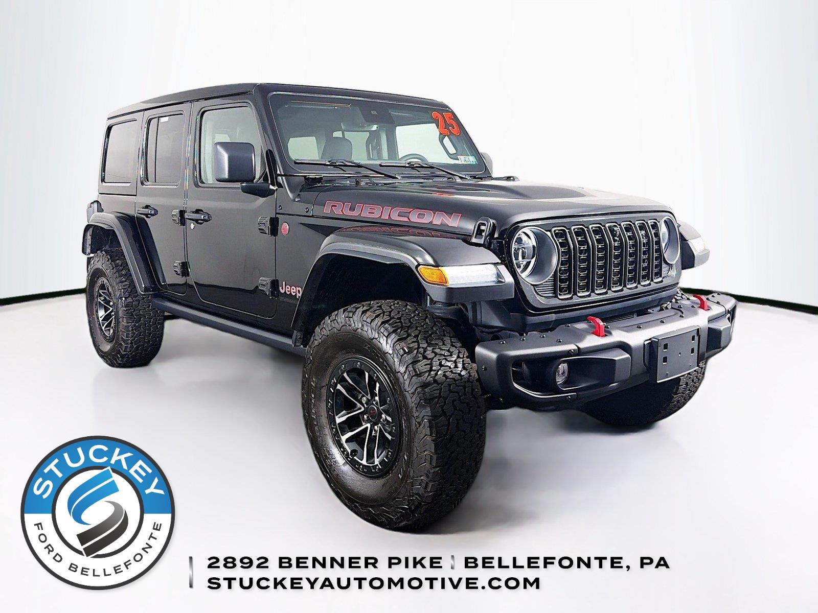 Black Clearcoat 2025 Jeep Wrangler SUV / Crossover Four-Wheel Drive 8-Speed Automatic