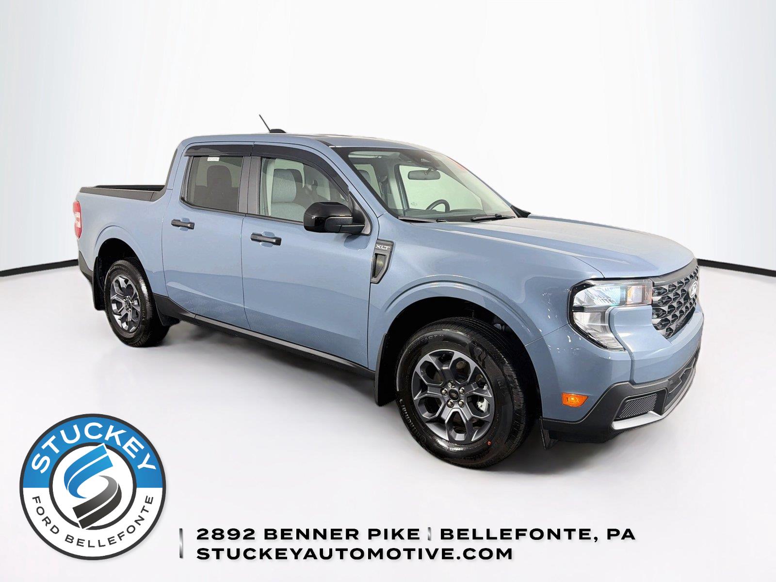 Blue (Azure Gray Metallic Tri-Coat) 2025 Ford Maverick Pickup Truck All-Wheel Drive 8-Speed Automatic