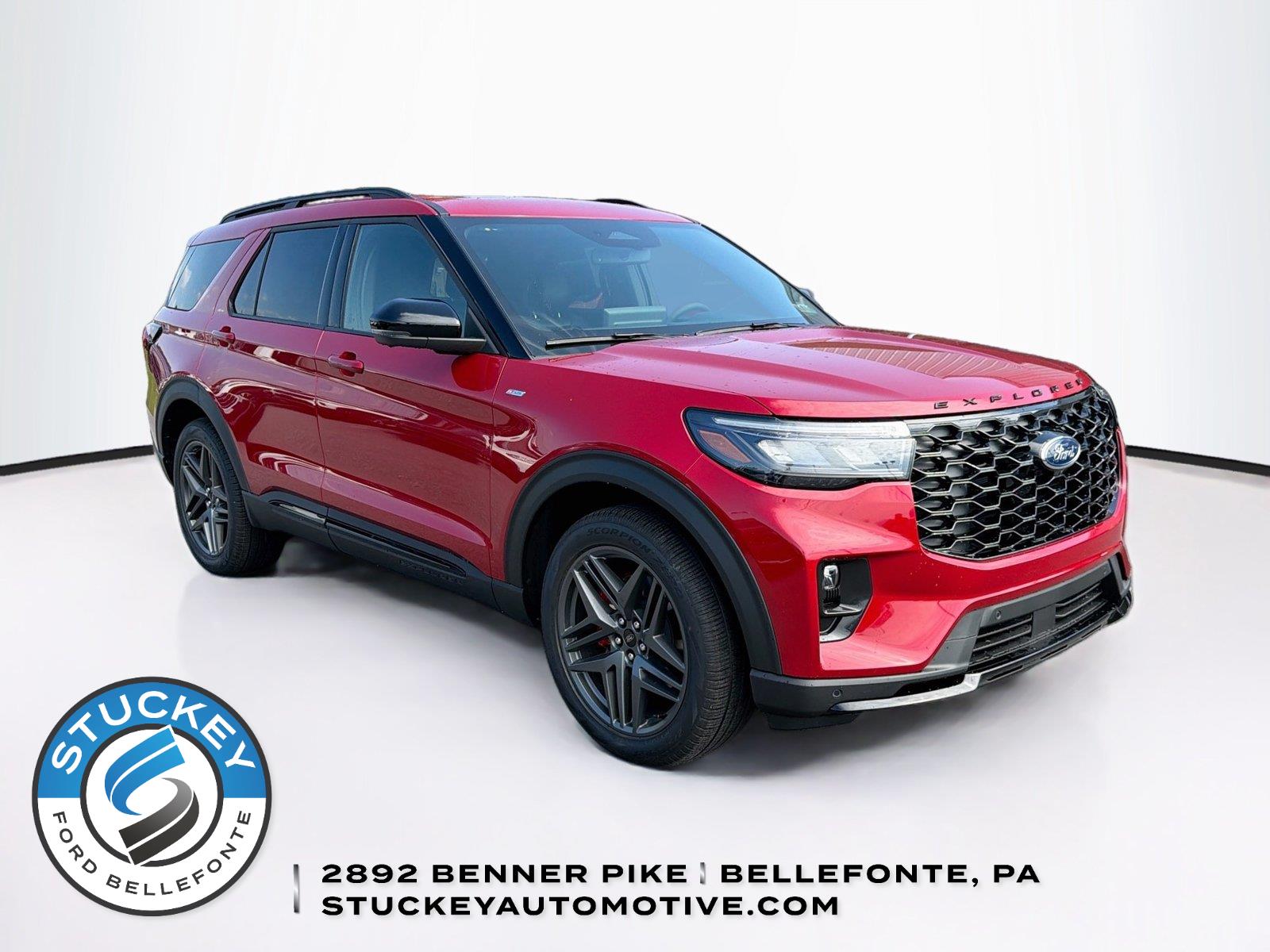 Rapid Red Metallic Tinted Clearcoat 2026 Ford Explorer SUV / Crossover All-Wheel Drive Automatic