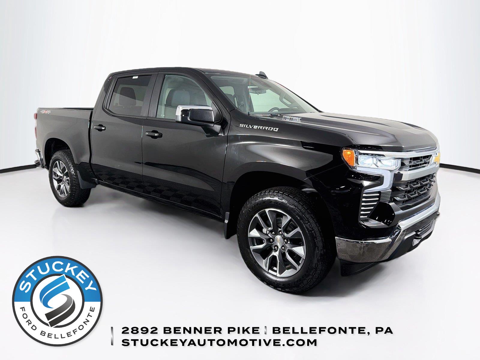 Black 2024 Chevrolet Silverado 1500 Pickup Truck Four-Wheel Drive 8-Speed Automatic