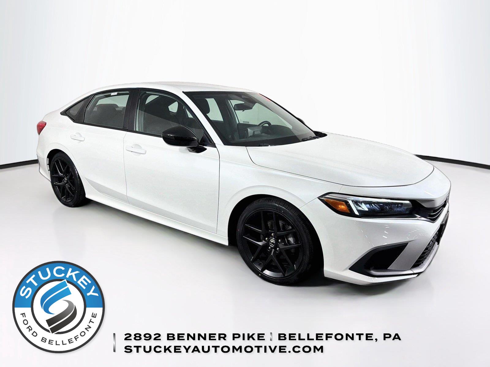 Platinum White Pearl 2024 Honda Civic Sedan Front-Wheel Drive 7-Speed CVT
