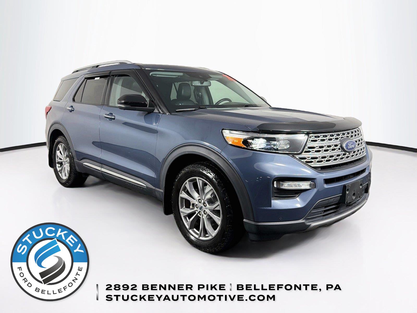 Infinite Blue Metallic Tinted Clearcoat 2021 Ford Explorer SUV / Crossover All-Wheel Drive Automatic