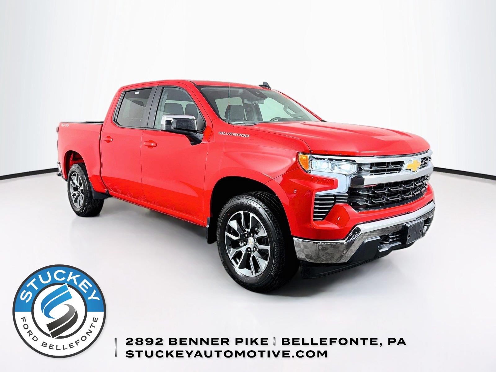 Red Hot 2023 Chevrolet Silverado 1500 Pickup Truck Four-Wheel Drive 8-Speed Automatic