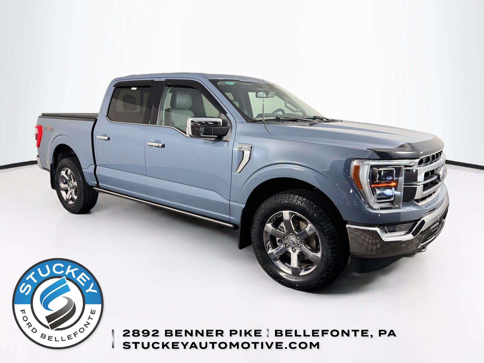 Blue (Azure Gray Metallic Tri-Coat) 2023 Ford F-150 Pickup Truck Four-Wheel Drive Automatic