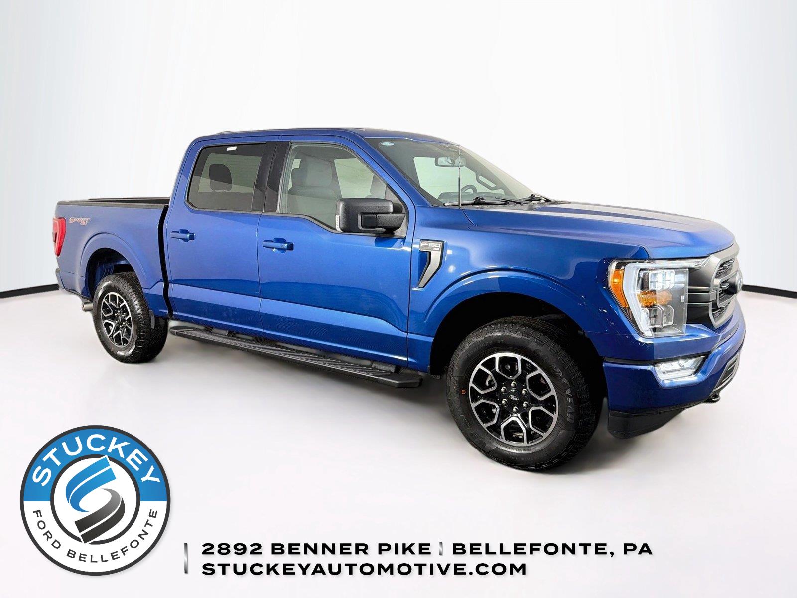 Atlas Blue 2023 Ford F-150 Pickup Truck Four-Wheel Drive Automatic