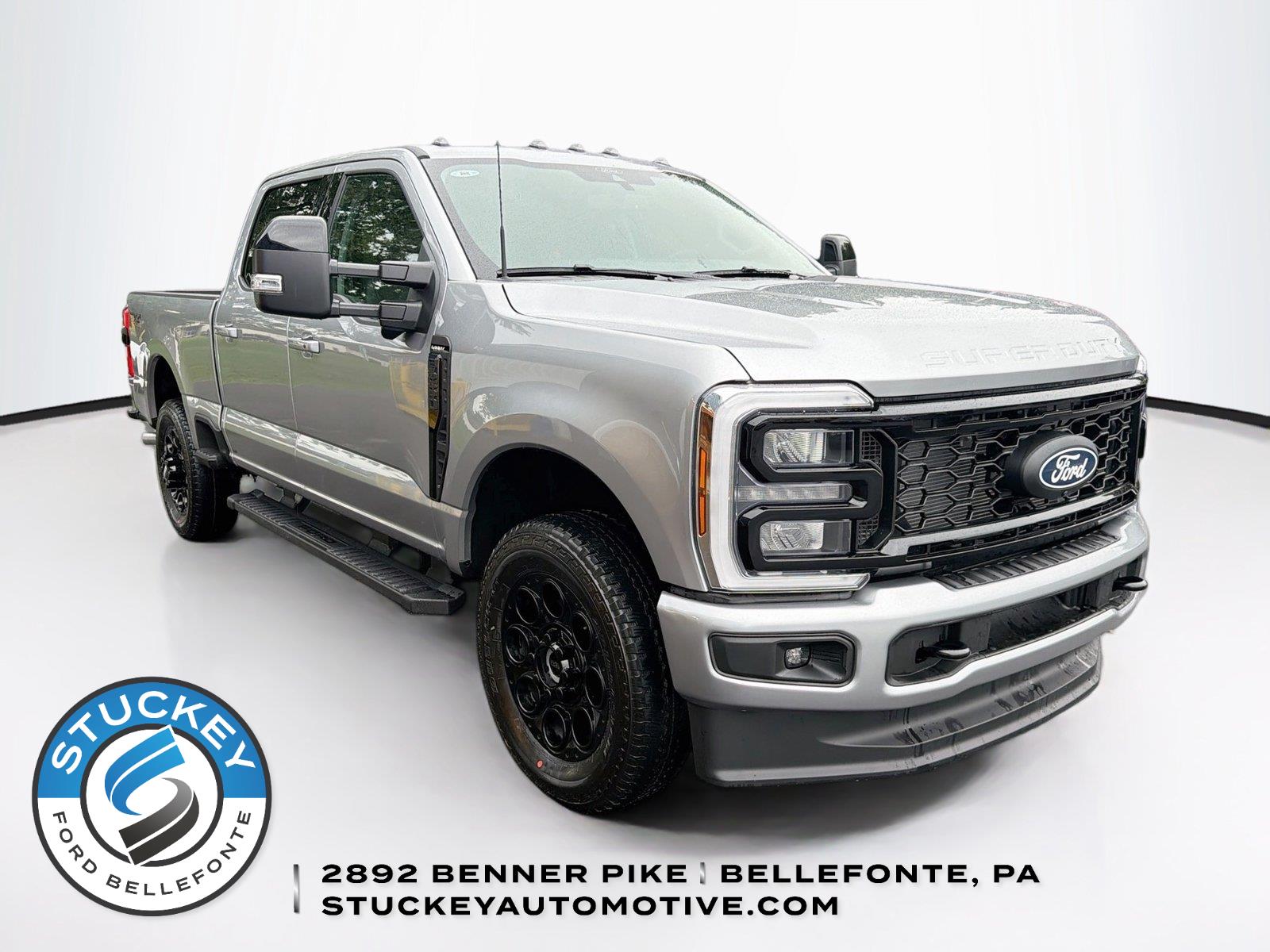 Iconic Silver 2027 Ford F-250 Super Duty Pickup Truck Four-Wheel Drive Automatic