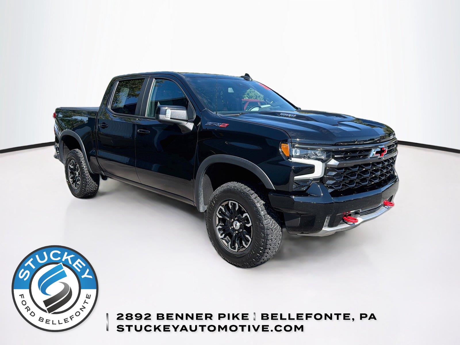 Black 2024 Chevrolet Silverado 1500 Pickup Truck Four-Wheel Drive Automatic