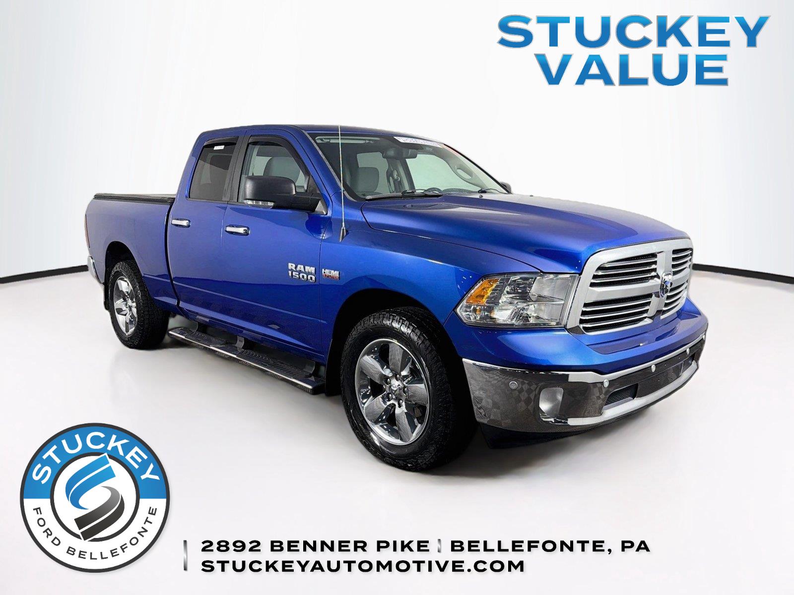 Blue Streak Pearlcoat 2016 RAM 1500 Pickup Truck Four-Wheel Drive 8-Speed Automatic