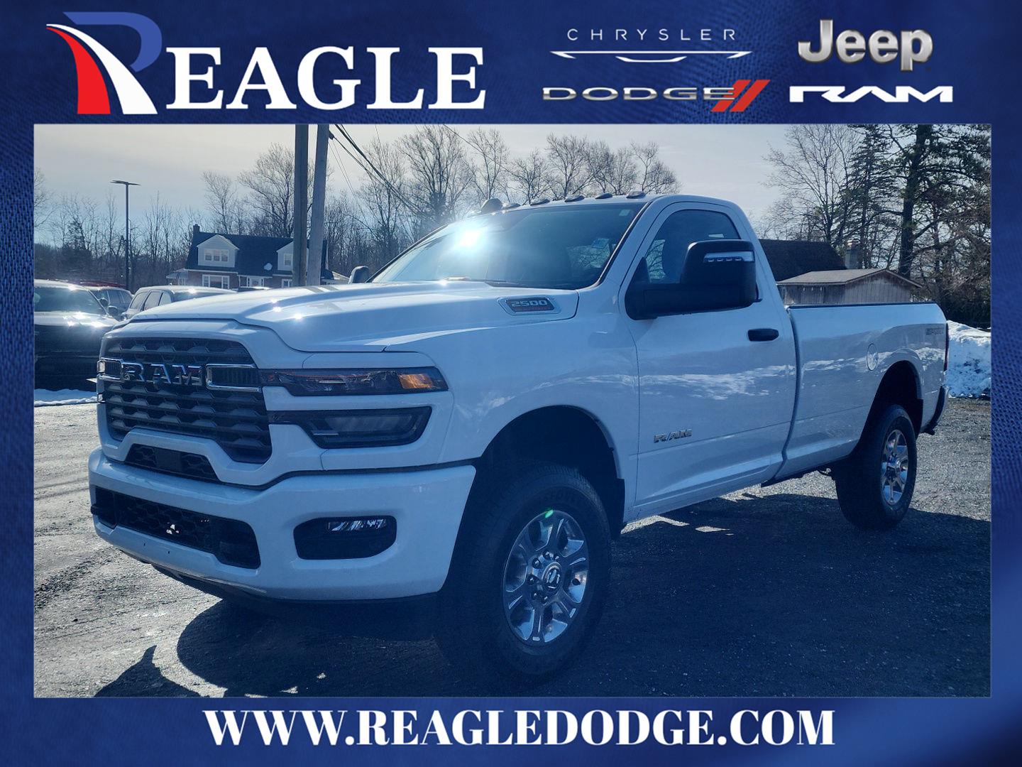 Bright White Clearcoat 2026 RAM 2500 Big Horn LB 4WD Pickup Truck Four-Wheel Drive 8-Speed Automatic
