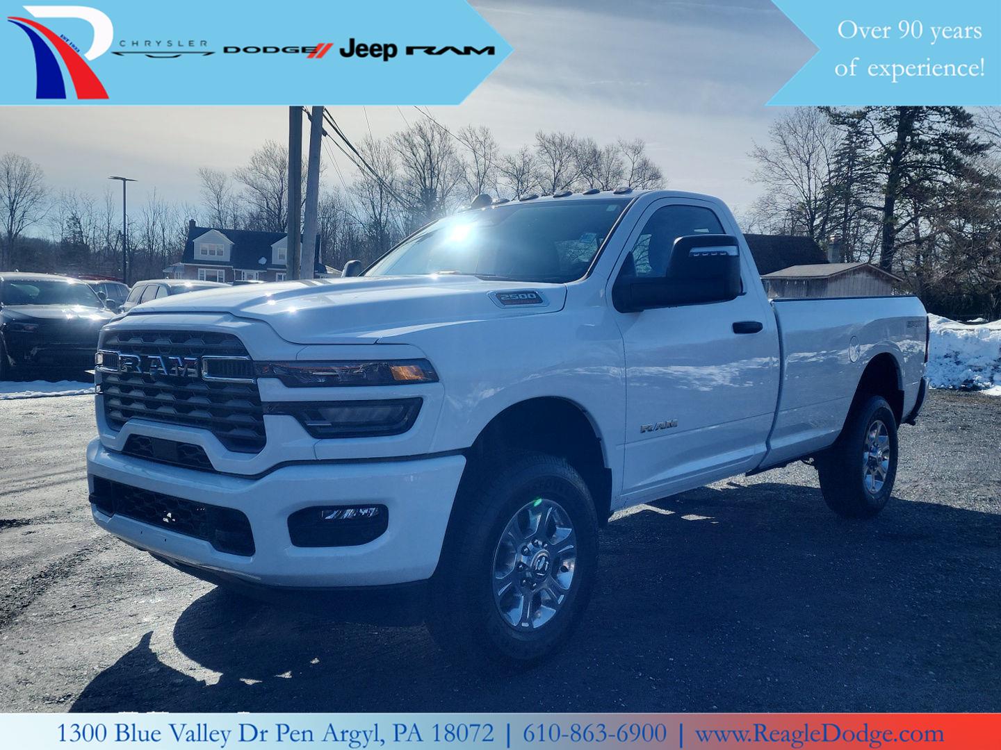 Bright White Clearcoat 2026 RAM 2500 Big Horn LB 4WD Pickup Truck Four-Wheel Drive 8-Speed Automatic