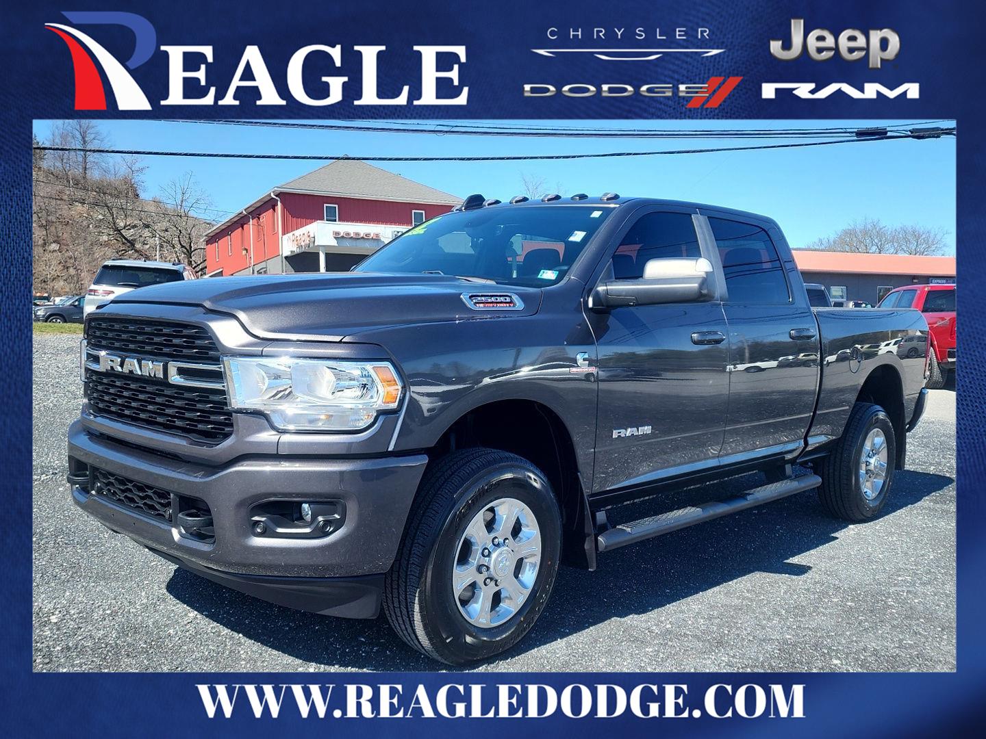 Gray (Granite Crystal Metallic Clearcoat) 2022 RAM 2500 Big Horn Crew Cab 4WD Pickup Truck Four-Wheel Drive 8-Speed Automatic